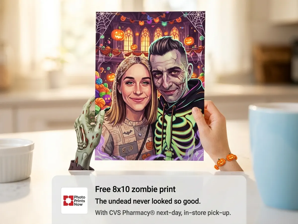 Grab a FREE 8x10 Zombie Photo Print from CVS