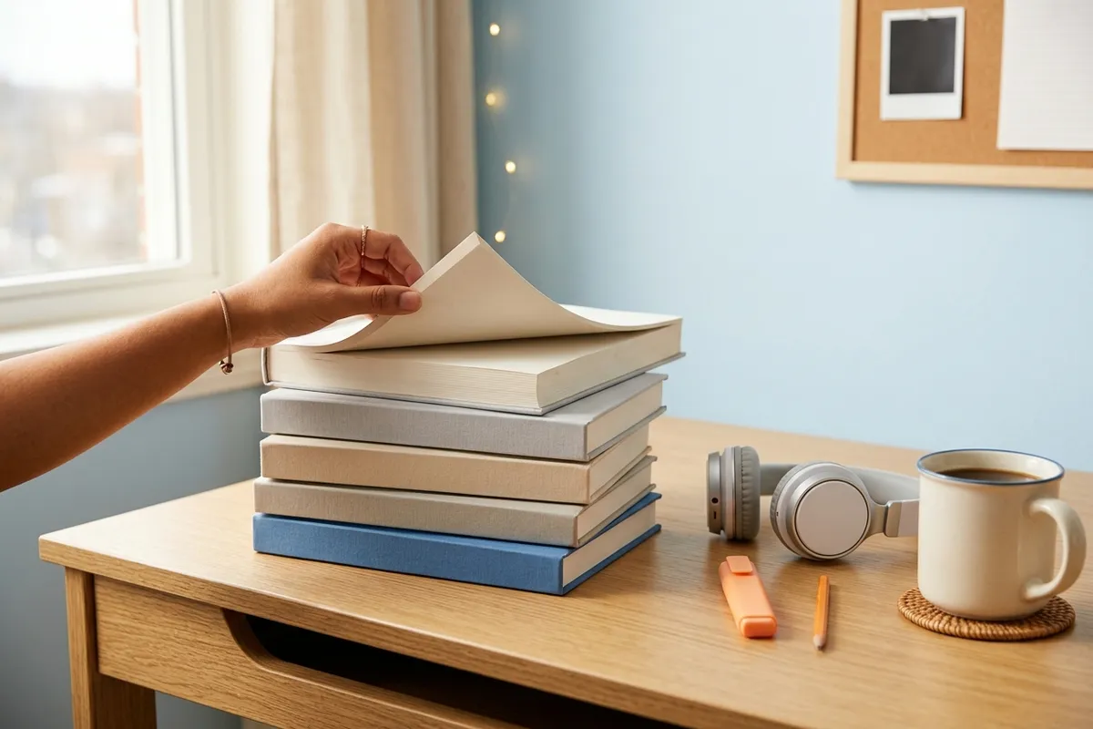 Ordering textbooks online can beat the campus bookstore on price.