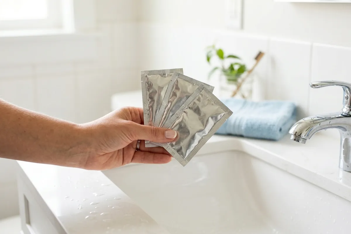 Little foil packets, big savings. A single sachet is often enough for two washes.