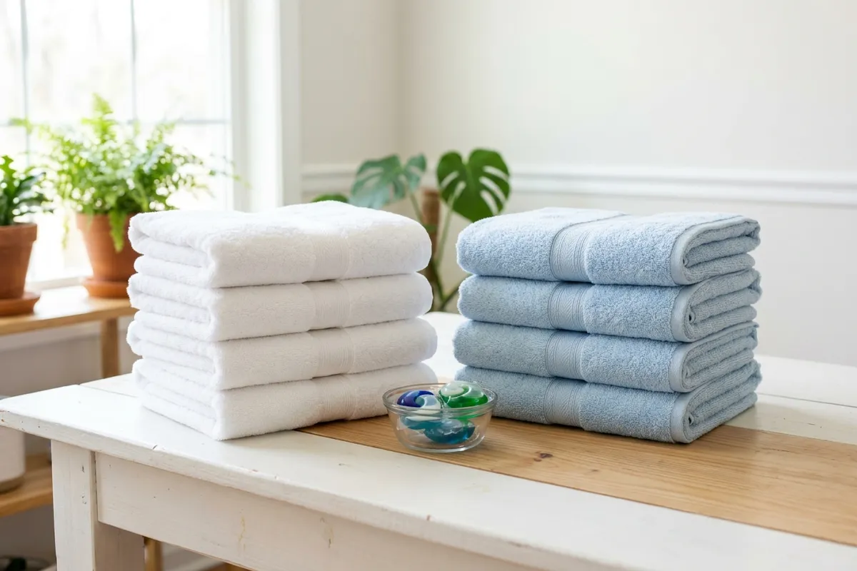 Same towels, different detergent. The easiest way to see which one you really like.