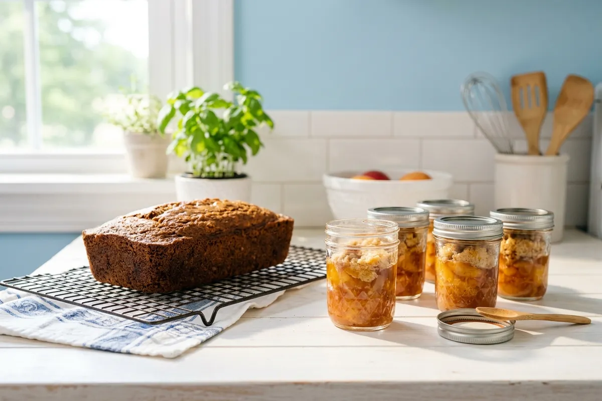 Banana bread and peach cobbler were two favorite recipes to try.