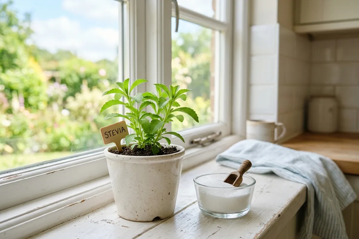 Stevia comes from the leaves of a plant and has zero calories.