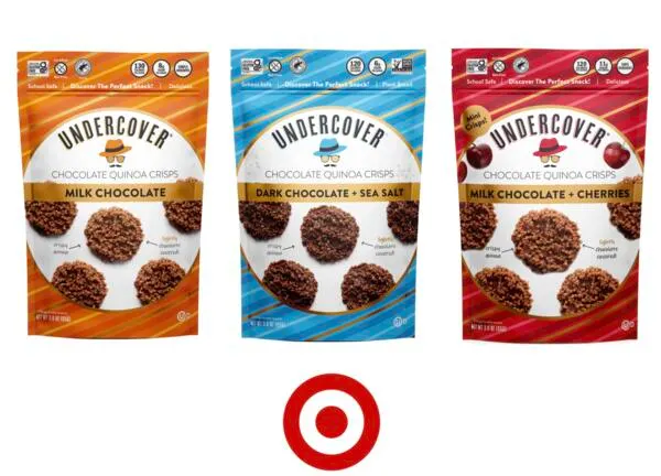 Score 2 FREE Bags of Undercover Snacks at Target: free sample: Pick up two different flavors of Undercover Snacks at Target and get reimbursed for both through Ais
