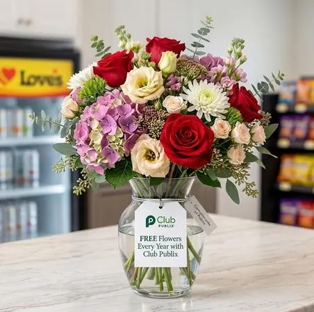 Get FREE Flowers Every Year with Club Publix: free sample: Join Club Publix for FREE and new members can get $5 off their next purchase of $20 or more! 🎉 But 