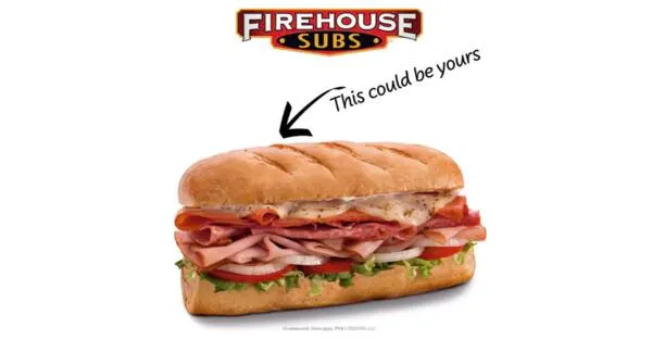 Satisfy Your Cravings, Free Firehouse Subs: free sample: Score a FREE medium sub at Firehouse Subs! Order any size Chicken ‘n’ Cheddar Rancher in the app to 