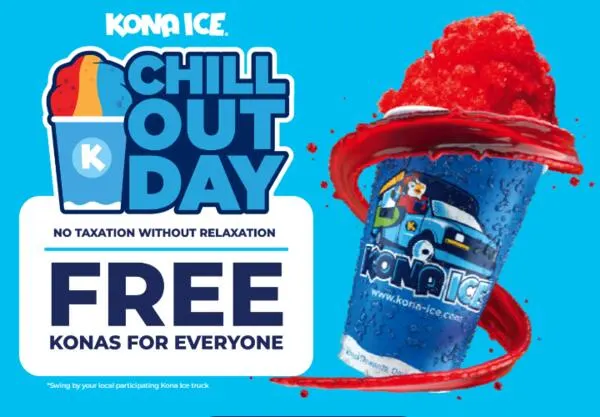 Kona Shaved Ice for Free: free sample: In celebrating the National Chill Out Day and Tax Day. you can get shaved ice at Kona Ice for free o