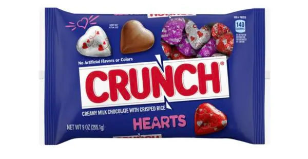 Grab Crunch Milk Chocolate Hearts for $0: free sample: Hurry, you might be able to snag a FREE Crunch Milk Chocolate Hearts treat! Follow Crunch on Faceboo