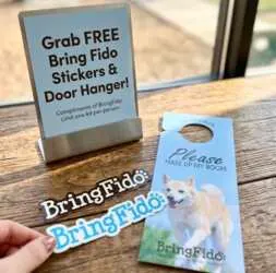 Grab FREE Bring Fido Stickers & Door Hanger, free sample