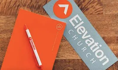 Elevation Church Journal, Pen & Bumper Sticker for Free
