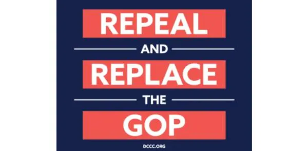 Stand for Change! Get Your FREE "Repeal and Replace the GOP" Sticker!: free sample: Show your support for change with a FREE "Repeal and Replace the GOP" sticker! This high-quality sti