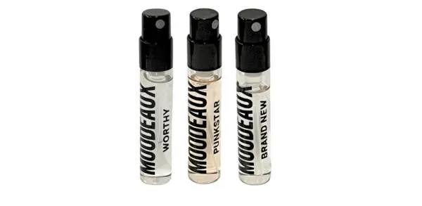 Love at First Spritz: Free MOODEAUX Fragrance Discovery Set!: free sample: The INTENSCENUAL Fine Fragrance Discovery Set includes sample-sized vials of MOODEAUX's signature sc