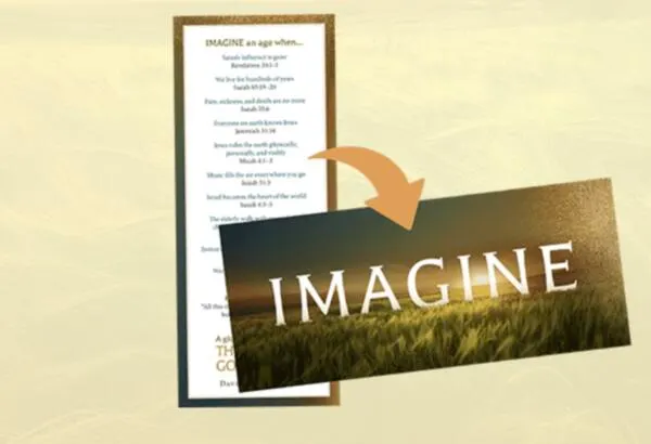 Mark the Moment, Get a FREE IMAGINE Bookmark Today!: free sample: For a limited time, Turning Point Ministries is offering a complimentary IMAGINE Bookmark, thoughtfu
