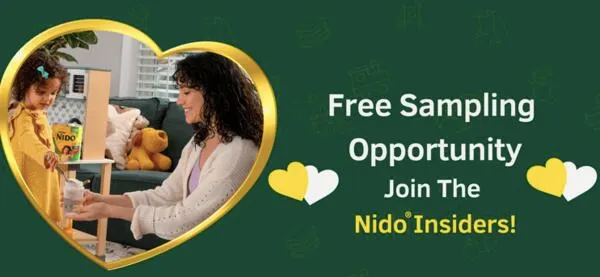 Free Nestlé NIDO Powdered Milk, Packed with Essential Nutrients!: free sample: This promotion offers a chance to receive a free sample of Nestle NIDO powdered milk by joining thei