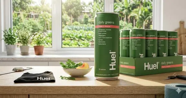 Limited Offer: FREE Huel Daily Greens 12-Pack, Tee & Shipping: free sample: Get a FREE Huel Daily Greens Drink and a FREE T-Shirt with this offer! Here's how: • Select a Daily 