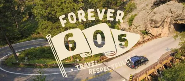 Rep South Dakota with a Free 'Forever 605' Sticker!: free sample: You can request a free "Forever 605" sticker from Travel South Dakota by taking a pledge to explore 