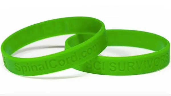 Spinal Cord Injury Awareness Wristband for Free: free sample: Help to raise awareness for the spinal cord injury (SCI) community with this Spinal Cord Injury Awar