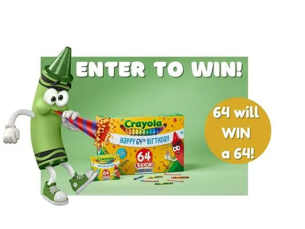 Crayola 64 Will Win 64 Sweepstakes: free sample: Bring out the colors of the world with this sweepstake! Enter your chance to be one of the 4 lucky f