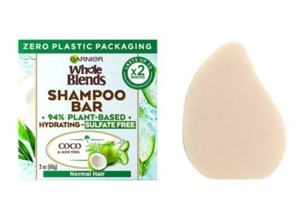 Garnier Whole Blends Shampoo Bar for Free: free sample: I love this shampoo bar because it made my hair softer and shinier plus they don't use plastic packa