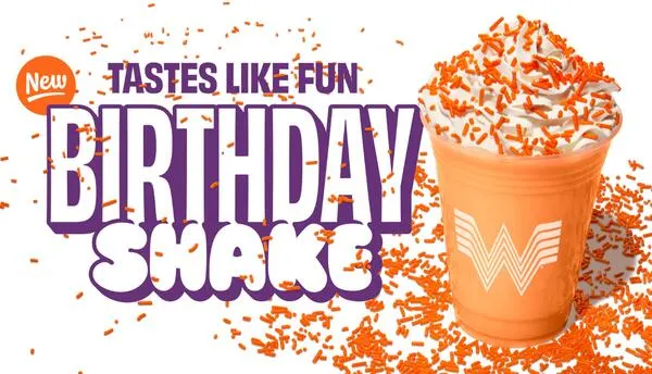 Orange Birthday Cheer: FREE Shake at Whataburger!: free sample: It’s time to celebrate! Whataburger is ringing in 74 years of burger bliss, and they’re giving away 