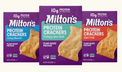 Limited-Time FREE Miltonโs Protein Crackers at Sprouts, free sample