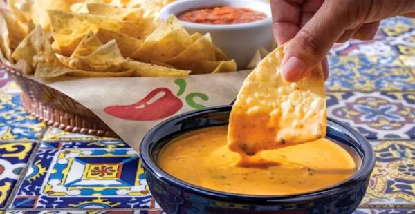 Southwestern Queso & Chips on Us, Free at Chili’s!: free sample: From October 7th through 21st, all My Chili’s members can redeem a free order of the delicious new S