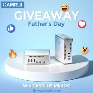 Earn A KAMRUI GK3PLUS Mini PC And Amazon eGift Card!: free sample: Enter to win a KAMRUI GK3PLUS Mini PC and Amazon eGift Cards by following the steps outlined on the