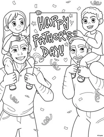 Make Dad's Day! Free Crayola Coloring Fun!: free sample: Crayola's free Father's Day coloring pages are available for download and printing. With 15 unique d