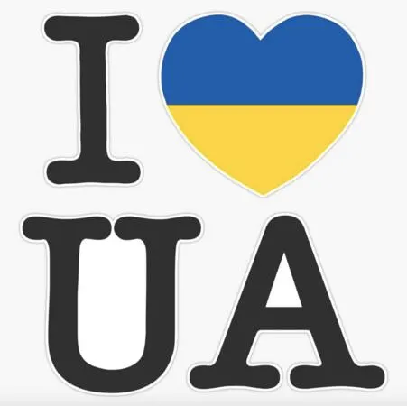 iLoveUkraine Bumper Sticker for FREE!: free sample: Email natalie@iloveukraine.org to request a free bumper sticker for your car, laptop, lunch box, or