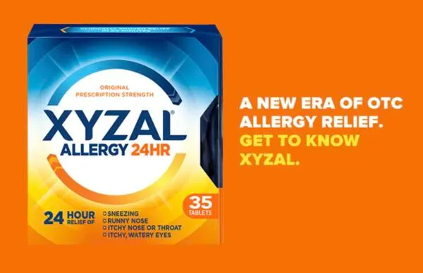 Free $5 Xyzal Allergy 24HR Coupon: free sample: Join the Xyzal community and get a $5 coupon for Xyzal Allergy 24HR sent to your inbox, plus exclusi