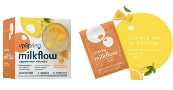 Hydrate, Support, Thrive: Free UpSpring Milkflow Supplement Drink!: free sample: Home Tester Club offers a free sample of the UpSpring Milkflow Immune Support Breastfeeding Suppleme