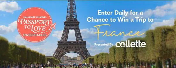 Enter the Hallmark Channel’s Passport to Love and WIN a $11,000 Trip to France! — free sample: Hallmark Channel's Passport to Love Sweepstakes is an exciting opportunity for a romantic getaway. T