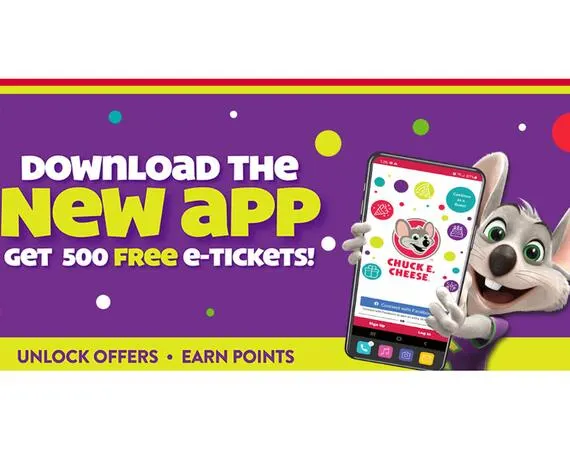 500 Tickets for Free at Chuck E Cheese: free sample: Get 500 a-tickets from Chuck E Cheese for free! You must click the 'Get Sample' button and download 