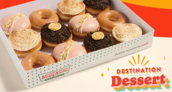 Donut Lovers, Don't Miss This FREE Krispy Kreme Treat!: free sample: Through August 6, Krispy Kreme Rewards members can get a FREE Destination Dessert Collection Donut w