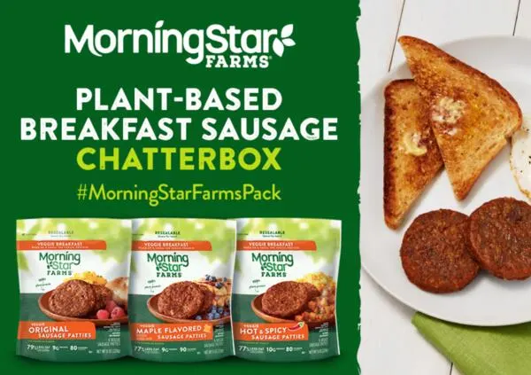 MorningStar Farms Breakfast Sausage Chatterbox Kit for Free : free sample: Apply to Ripple Streets' offer for a chance to receive a coupon to purchase MorningStar Farms® Veggi