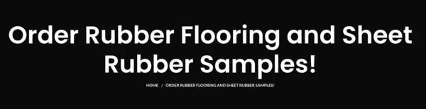 Durable. Reliable. Free Samples of Rubber Flooring Available: free sample: Rubber-Cal is pleased to offer free samples of our rubber flooring and sheet rubber products to pote