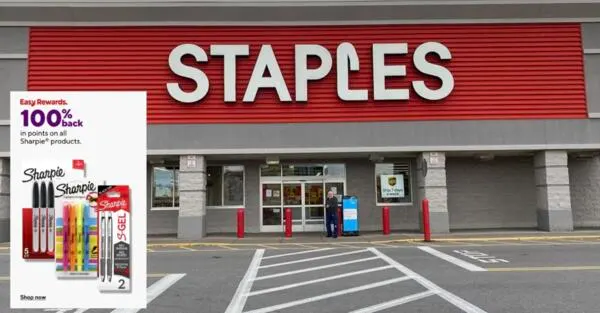 Sharpie Heaven: Grab $40 Worth Free from Staples!: free sample: For a limited time, earn 100% back in Staples Rewards on all Sharpie products, including pens, marke
