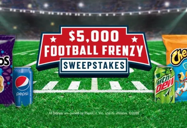 Tasty Rewards $5,000 Football Frenzy Sweepstakes — free sample: Get a chance to win $5,000 cash by joining the Tasty Rewards $5,000 Football Frenzy Sweepstakes. Jus