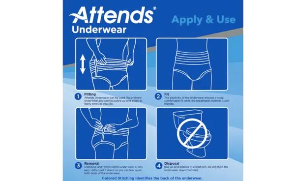 Feel Confident Every Day, Free Attends Sample Pack of Your Choice!: free sample: The offer provides a free sample pack of Attends incontinence products, including pads, underpads, b