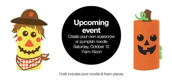 Get Crafty This Fall with a Free Scarecrow or Pumpkin Noodle Kit at JCPenney!: free sample: JCPenney is hosting a free "Kids Zone" event on October 12, 2024, where children can make their own