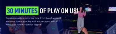 Hit the Greens: Get 30 Minutes of Free Play & a Lifetime Membership at Topgolf!, free sample