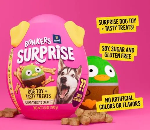 Score FREE BONKERS Surprise Treats & a Dog Toy