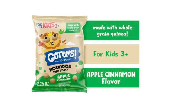 Treat Your Little One to FREE Gerber Get’ems Puffs at Walmart: free sample: Hurry over to Walmart by December 14th to score a 2.25-ounce bag of Gerber Get’ems Puffs for FREE! S