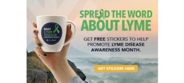 Support the Fight, Free Lyme Awareness Stickers Available!: free sample: Show your support and help spread awareness with FREE Lyme Disease Awareness Month stickers from Acu