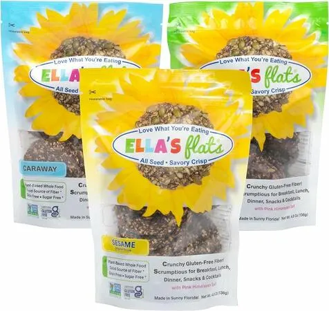 3 FREE Bags of Ella's Flats at The Fresh Market — free sample: You can get 3 free bags of Ella's Flats at The Fresh Market through a cash back offer from Aisle. To