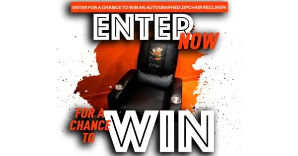 The Ultimate Prize: Win a Signed Stealth Recliner!: free sample: The Zipchair Signed Recliner Sweepstakes offers sports enthusiasts the opportunity to win a customiz