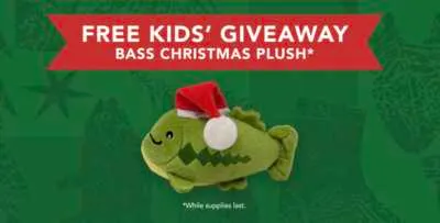 Mark Your Calendar: FREE Christmas Plush at Bass Pro & Cabela’s!