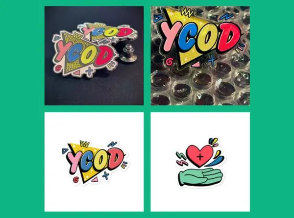 YCOD Pin or Sticker for Free: free sample: Join YCOD in working towards organ donation policy awareness and show your support to organ donation