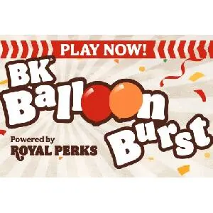SWEEPSTAKE: Burger King 70th Birthday Balloon Burst Game: free sample: Enter daily for a chance to win in the Burger King 70th Birthday Balloon Burst Game and Sweepstakes.