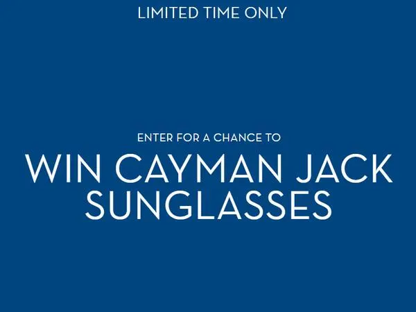 Cayman Jack Sunglasses Sweepstakes — free sample: Summer's coming right up and so is the summer sun! Protect your precious eyes from the sun's burning