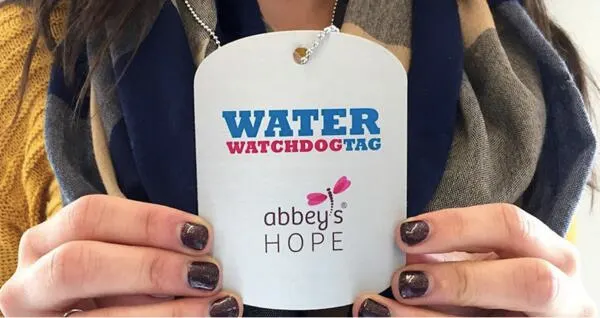 Join the Watchdog Squad: Free Abbey’s Hope Water Watchdog Tag!: free sample: Abbey’s Hope offers a free Water Watchdog Tag aimed at preventing child drownings by promoting adult